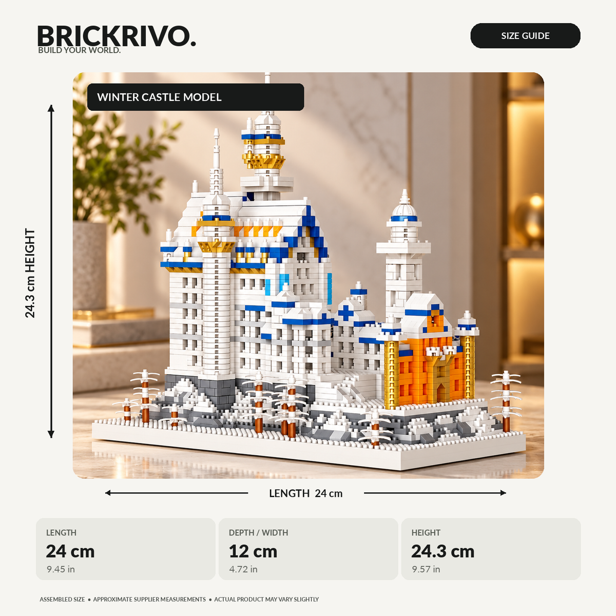 BRICKRIVO Wintercrest Castle Building Set